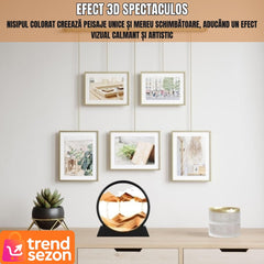 Obiect Decorativ 3D din Nisip cu Bază Rotativă — Stimulare Creativă 🌟🌀