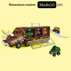 Camion Dinozaur Interactiv cu 3 Vehicule și Accesorii Preistorice 🦖🚚