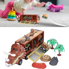 Camion Dinozaur Interactiv cu 3 Vehicule și Accesorii Preistorice 🦖🚚