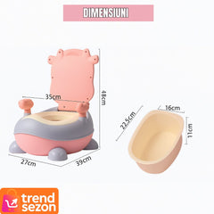Olita pentru Copii cu Design Vacuta și Manere Ergonomice — Învățare Distractivă! 🐮💖
