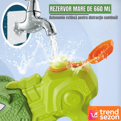 Pistol cu Apă Dinozaur Verde 1330 ml — Distracție Acvatica Garantată! 🦖💦