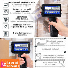 Imprimantă Termică Portabilă Wireless — Etiquetează Rapid oriunde 🏷️🚀