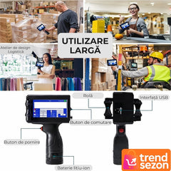 Imprimantă Termică Portabilă Wireless — Etiquetează Rapid oriunde 🏷️🚀