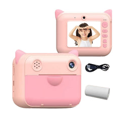 Aparat Foto pentru Copii cu Imprimare Instant și Ecran 2.4 inch — Distracție Creativă! 📸🎉