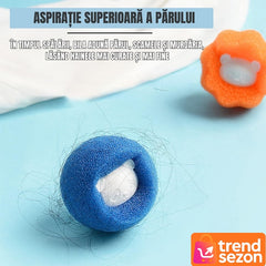 Set 10 Bile Super Eficiente pentru Mașina de Spălat — Elimină Părul cu Ușurință 🧺🐾