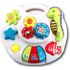 Masa de Activități Muzicale 2 în 1 cu Personaje Marine — Distracție Educațională! 🌊🎹
