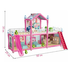 Casă de Păpuși 179 piese cu 2 etaje și Accesorii Completo — Distracție fără Limite! 🎉🏠