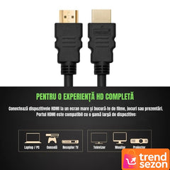 Cablul HDMI Premium 4K Ultra HD 1.8m — Conectivitate De Vârf ⚡️🎮