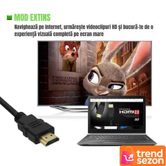 Cablul HDMI Premium 4K Ultra HD 1.8m — Conectivitate De Vârf ⚡️🎮
