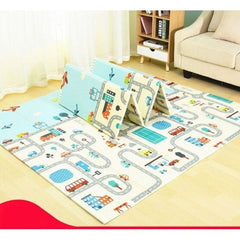 Covoraș de Joacă Pliabil 2 în 1, 200x150 cm — Distracție și Siguranță! 🌟🚗