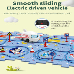 Set Puzzle Educațional Interactiv Pista Avion − Stimulează Imaginația! 🚀🧩