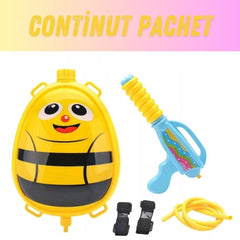 Pistol cu Apă Tip Rucsac Albină 1500 ml — Distracție Umezeală Garantată! 🐝💦
