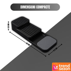 Suport Sertar pentru Cuțite Compact și Ergonomic — Siguranță Rai! 🔪✨