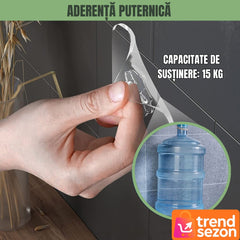 Set 10 Cărlice Autoadezive Rotative 180° pentru Organizare — Design Elegant și Reutilizabil 🏡✨