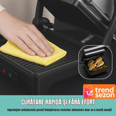 Sandwich-Maker 3în1 cu Grill și Presă Panini — Gătește Rapid & Delicious! 🍽️⚡