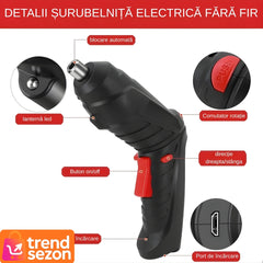 Șurubelniță Electrică Portabilă cu Acumulator USB — Versatilitate și Precizie 🔧⚡