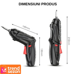 Șurubelniță Electrică Portabilă cu Acumulator USB — Versatilitate și Precizie 🔧⚡