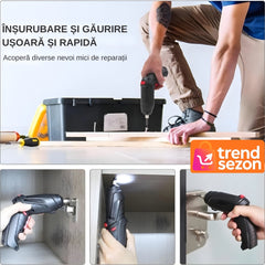 Șurubelniță Electrică Portabilă cu Acumulator USB — Versatilitate și Precizie 🔧⚡