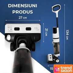 Aspirator Vertical cu Spalare și Autocurățare — Putere 12000Pa 🚀💧
