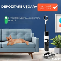 Aspirator Vertical cu Spalare și Autocurățare — Putere 12000Pa 🚀💧