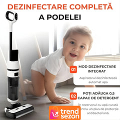 Aspirator Vertical cu Spalare și Autocurățare — Putere 12000Pa 🚀💧