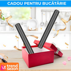 Suport Magnetic pentru Ustensile de Bucătărie 33x5 cm — Organizare Eficientă 🍽️✨