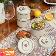 Set Caserole Termice din Oțel Inoxidabil cu Geantă Iso — Începe-ți Ziua cu Răsfăț! 🍱✨