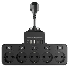Multipriza Inteligentă cu 4 Prize Schuko și 4 USB — Control Total 🤩🔌
