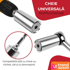 Adaptor Cheie Universal 7-19 mm cu Pini Ajustabili — Ideal pentru Proiecte DIY 🔧✨
