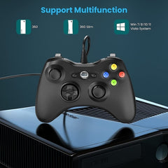 Controller Gaming USB Ergonomic pentru PC și Xbox 360 — Experiență Realistă 🎮✨