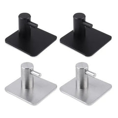 Set 4 Cuiere de Perete din Oțel Inoxidabil — Design Modern și Ușor de Montat 🖤✨