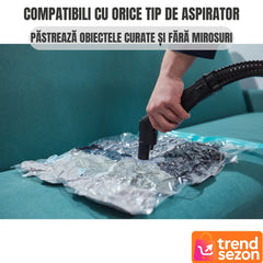 Set 12 Sacii de Vidat Transparenti 60x90 cm — Economisește 80% Spațiu! 🧳✨