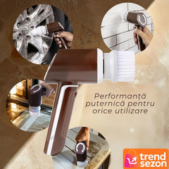 Perie Electrică de Curățare Fără Fir — Eficiență Rapidă 350 RPM ✨🧼