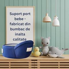 Suport Port Bebeluși Ergonomic din Bumbac Moale — Confort Sporit pentru Părinți 💖👶