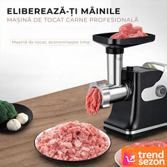 Mașină Electrică de Toacă Carne cu Motor Puternic 800W — Rapidă și Eficientă! 🍖⚡️