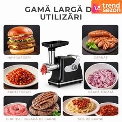 Mașină Electrică de Toacă Carne cu Motor Puternic 800W — Rapidă și Eficientă! 🍖⚡️