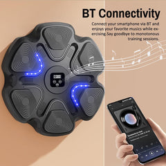 Tinta Electronică de Box Muzicală cu Bluetooth și 10 Moduri — Distracție și Antrenament Activ! 🎶🥊