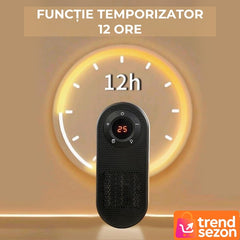 Încălzitor Electric Compact 500W cu Telecomandă și Rotire 180° — Confort Termic Instant! 🔥🏠