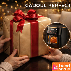 Friteuză cu Aer Cald 12L 2400W — Gătire Rapidă și Sănătoasă 🍗✨