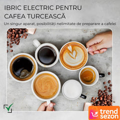 Cafetieră Electrică Tip Ibric 600W cu Display LCD — Gust Autentic și Rapid ☕✨