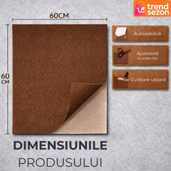 Dale Mocheta Autoadezivă Textilă 60x60 cm — Confort Rapid pe Scară 🏡✨