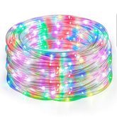 Iluminare Festivă Furtun LED 20 m cu 8 Jocuri de Lumini Multicolor — Magie pentru Sărbători 🎄✨