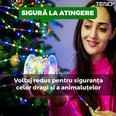 Iluminare Festivă Furtun LED 20 m cu 8 Jocuri de Lumini Multicolor — Magie pentru Sărbători 🎄✨