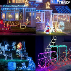 Instalație Festivă cu Furtun LED, 10 m, 8 Moduri de Iluminare — Magie pentru Sărbători 🎄✨