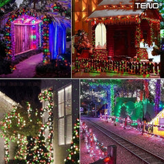 Instalație de Crăciun Liniară Multicolor 15 m cu 200 LED-uri — Magia Sărbătorilor✨🎄