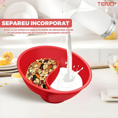 Bol Cereale 3 în 1 cu Separator — Perfect pentru Mic Dejun 🍓🥣
