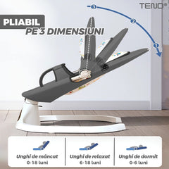 Leagăn Electric pentru Bebeluși cu Control Tactil — Relaxare Muzicală și Distracție 🎶💤