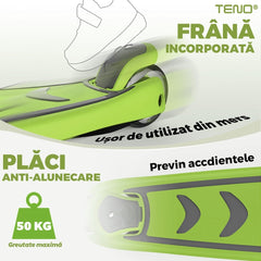 Trotinetă pentru Copii cu Roți Led Colorate, 3 Roți, Ajustabilă — Distracție și Siguranță! 🎉🛴