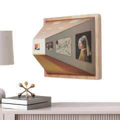 Tablou Iluzie 3D cu Iluminare LED — Eleganță în Design 📏✨