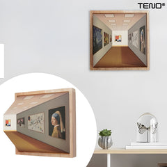 Tablou Iluzie 3D cu Iluminare LED — Eleganță în Design 📏✨